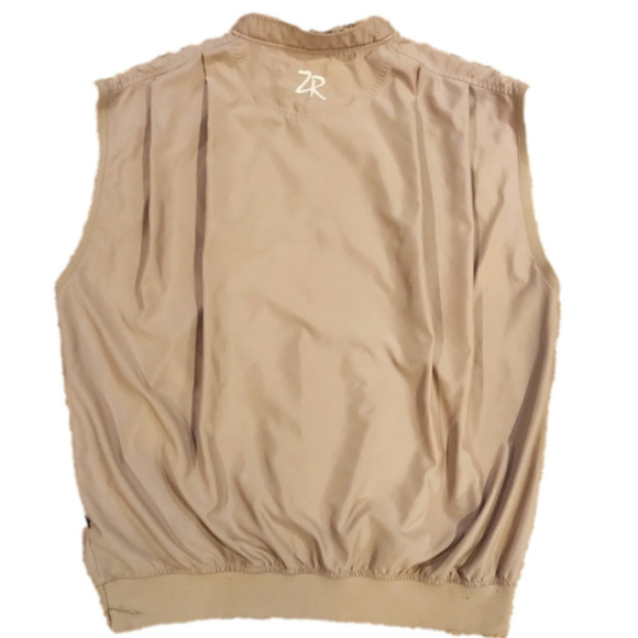 𝅺zero Restriction Golf Outerwear Gold Pullover Vest Jacket - Picture 2 of 7